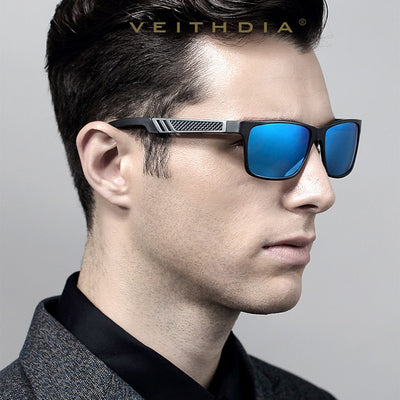 VEITHDIA Brand Polarized Aluminum Square Men's Sun Glasses VT6560