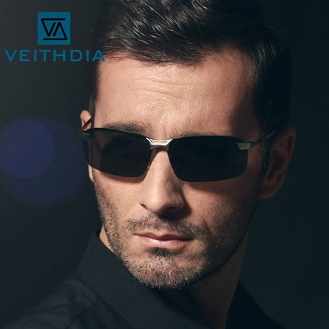 Veithdia Brand Polarized Men's Rimless Sun Glasses VT3043