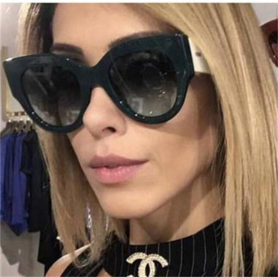 Luxury Oversized Round sunglasses Women Retro Brand Designer Big Frame Sun Glasses Female Fashion Gradient lunettes de soleil