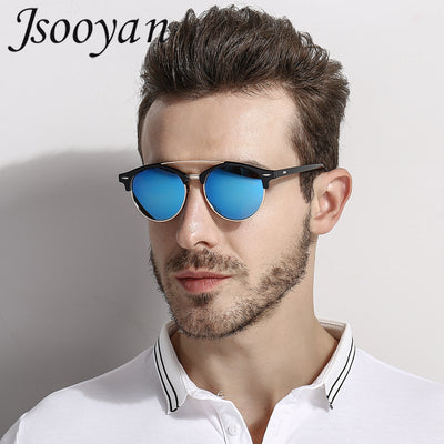 Jsooyan Retro Round Polarized Sunglasses Women Men Unisex Brand Designer Sun Glasses Couples Club Party Eyewear Accessories